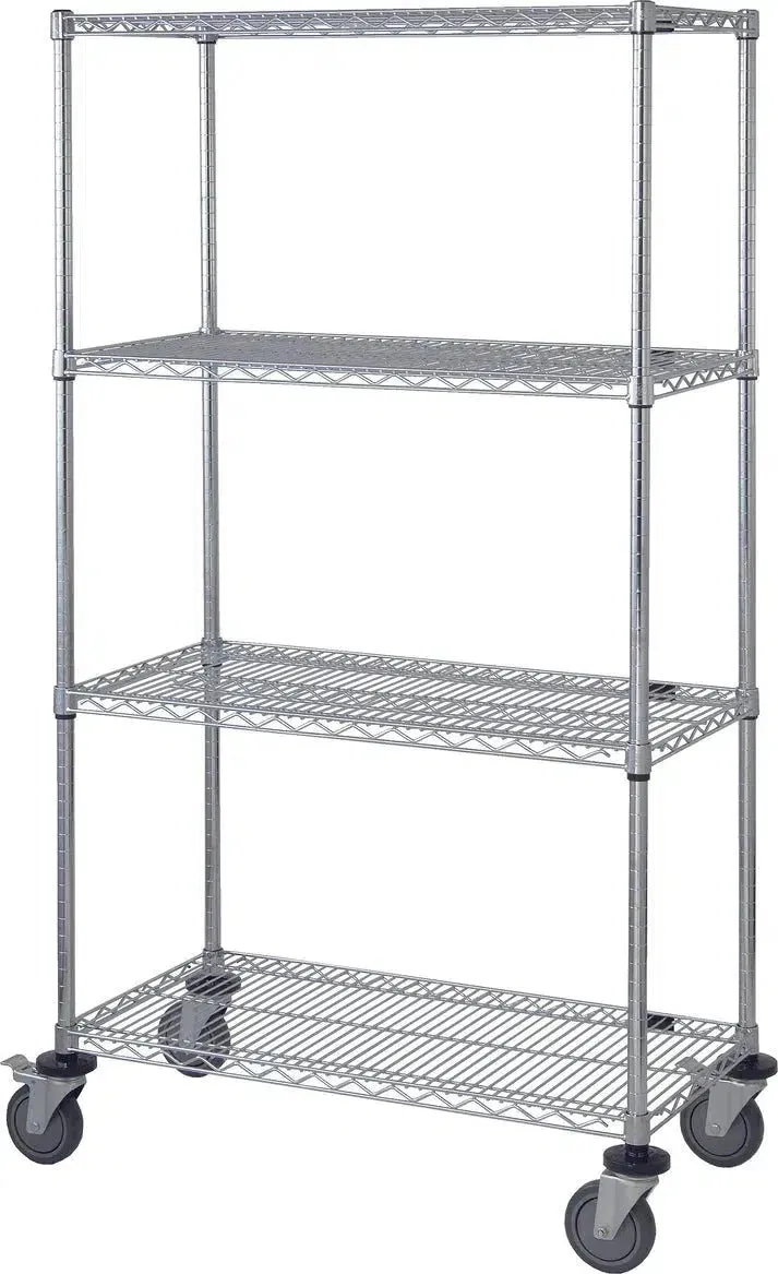 18" x 72" Stainless Shelving on Wheels