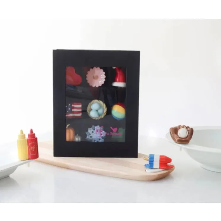 9 Section Black Minis Keepsake Box