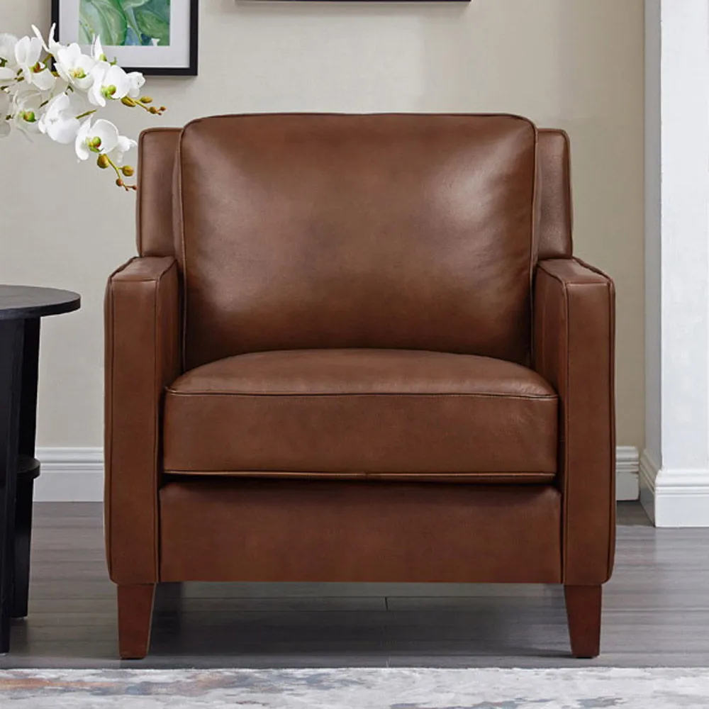 Ashby - Leather Chair - Pecan by Couch.com