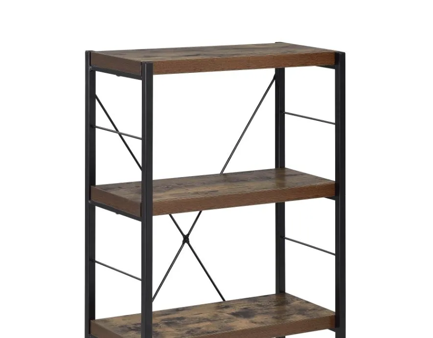 Bob - Bookshelf - Weathered Oak / Black by Couch.com
