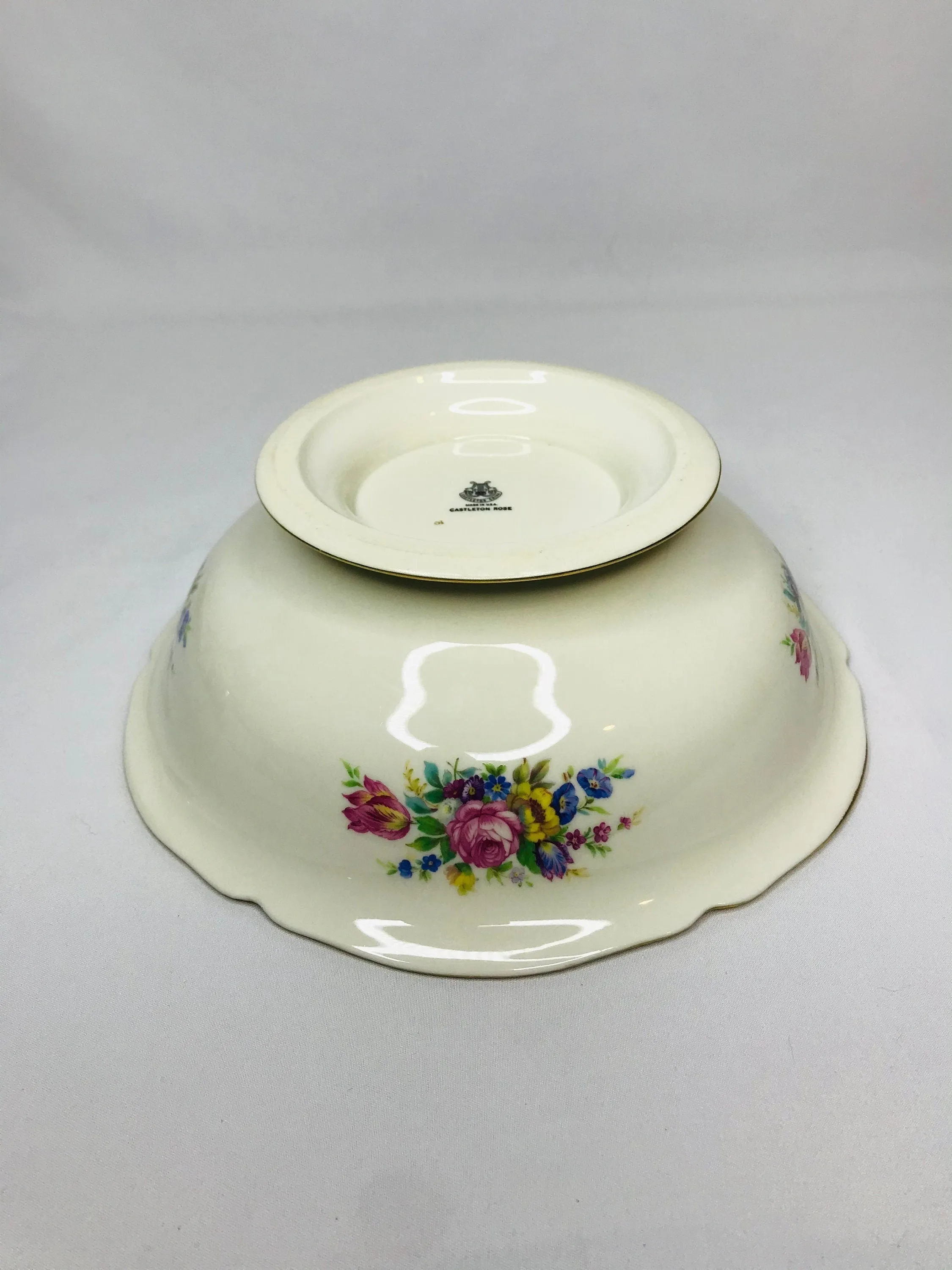 Castleton china castleton rose vegetable bowl