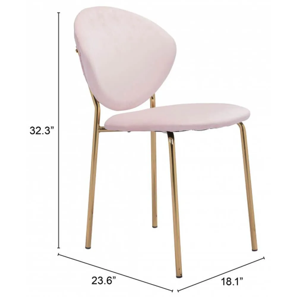 Clyde Dining Chair, Pink, Set of 2