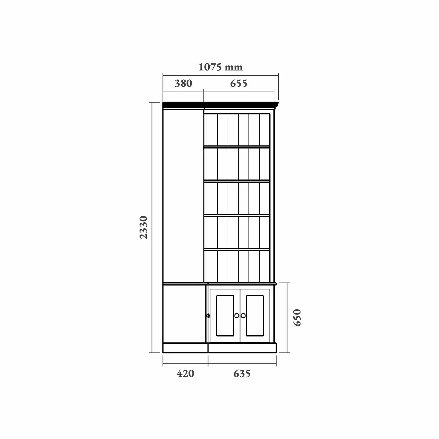 Corner TV & Media Storage Unit
