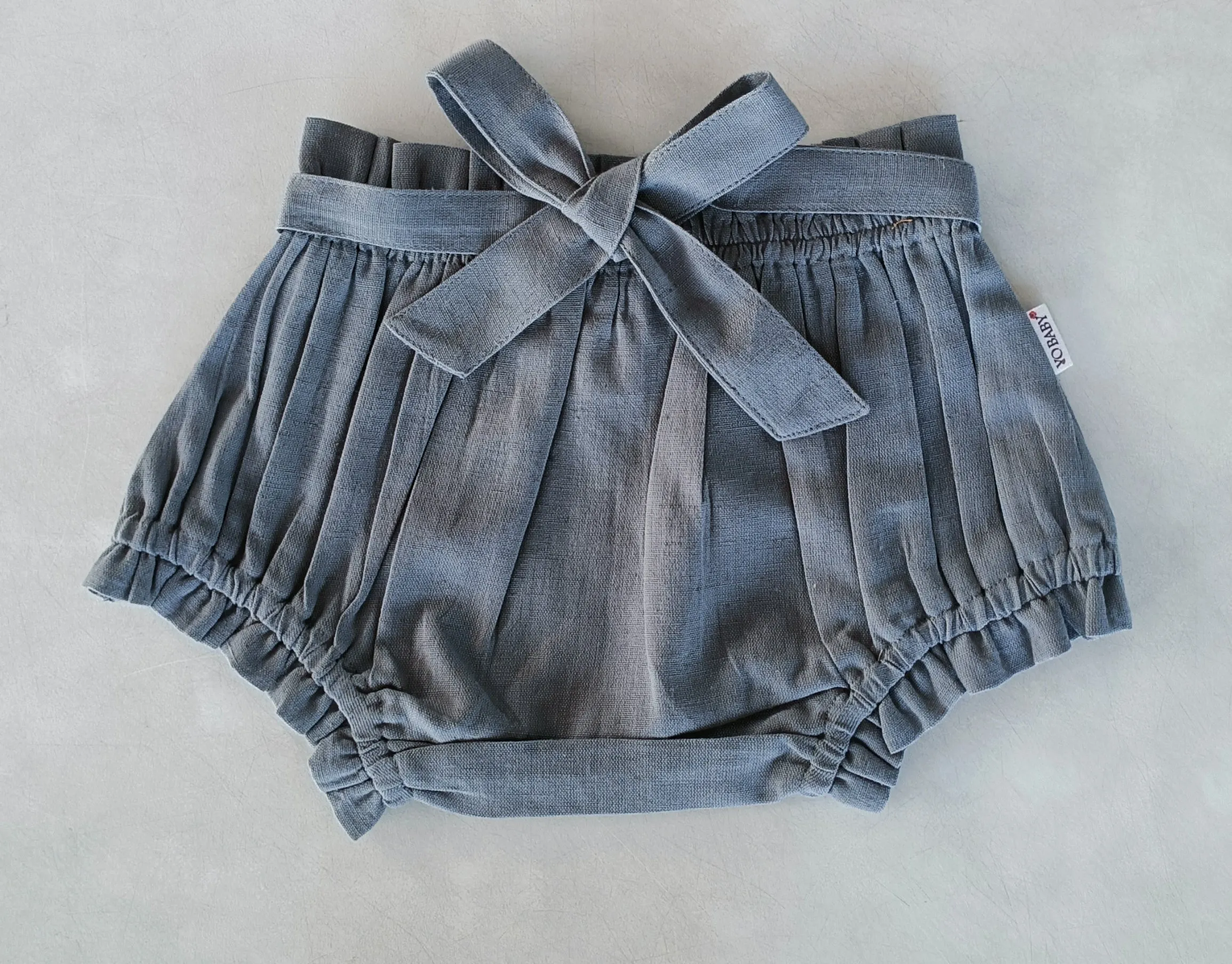 Grey Color Shorts-Style Diaper Cover