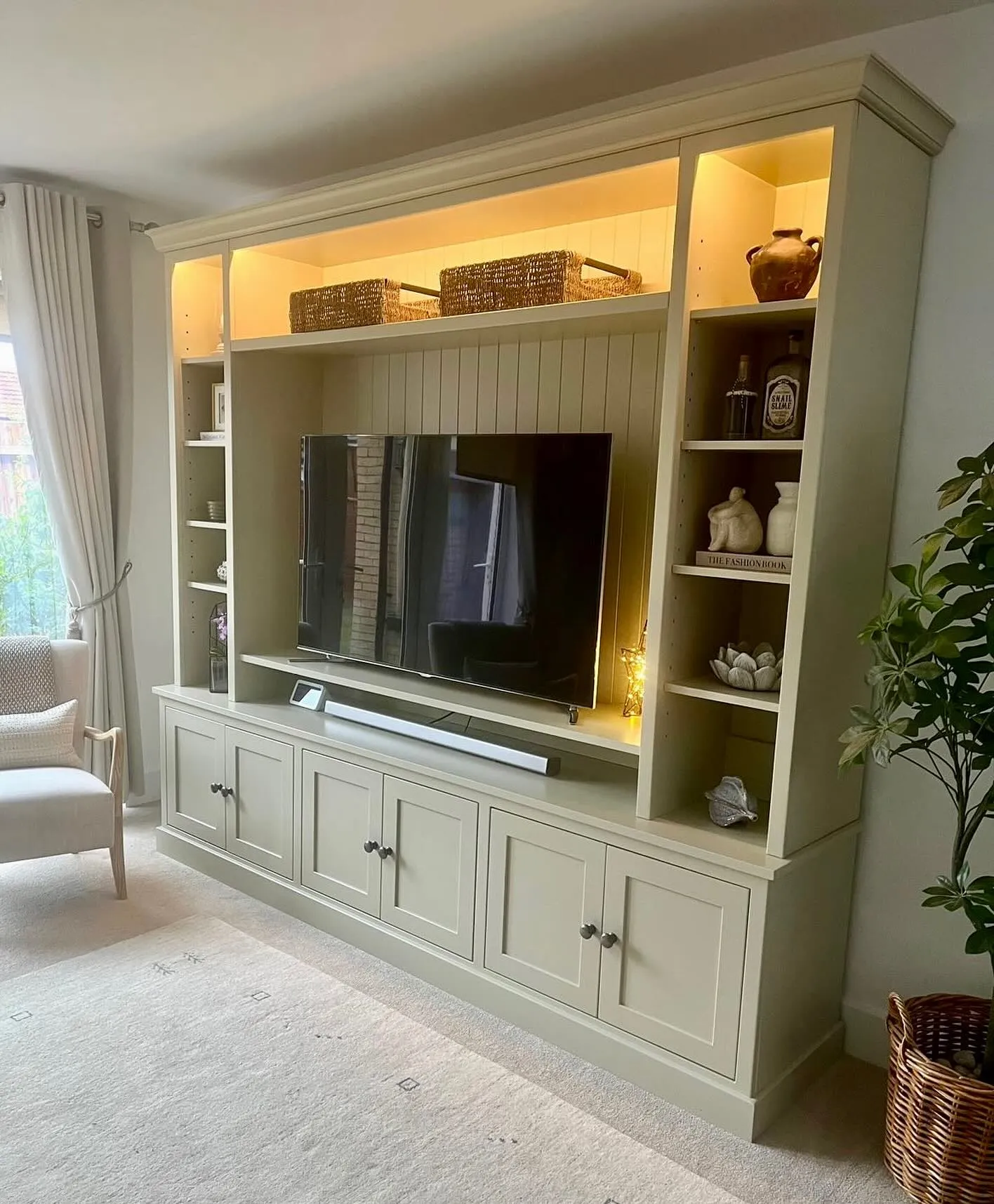 Large TV & Media Storage Unit