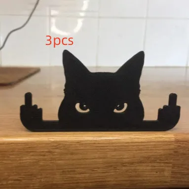 PurrfectStyle Cat Middle Finger Decoration