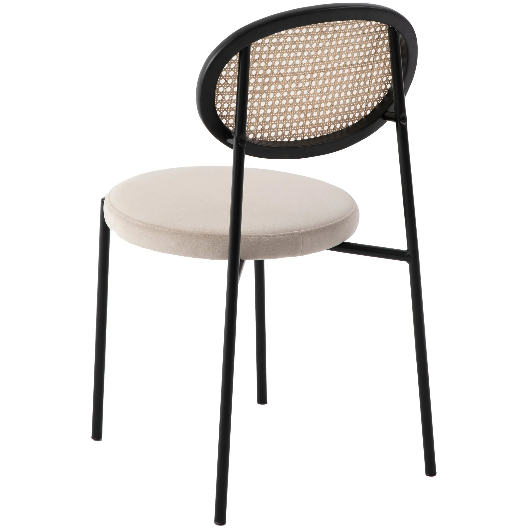 Ravenna 69" Rectangular Wood Dining Table with 6 Euston Wicker Dining Chairs
