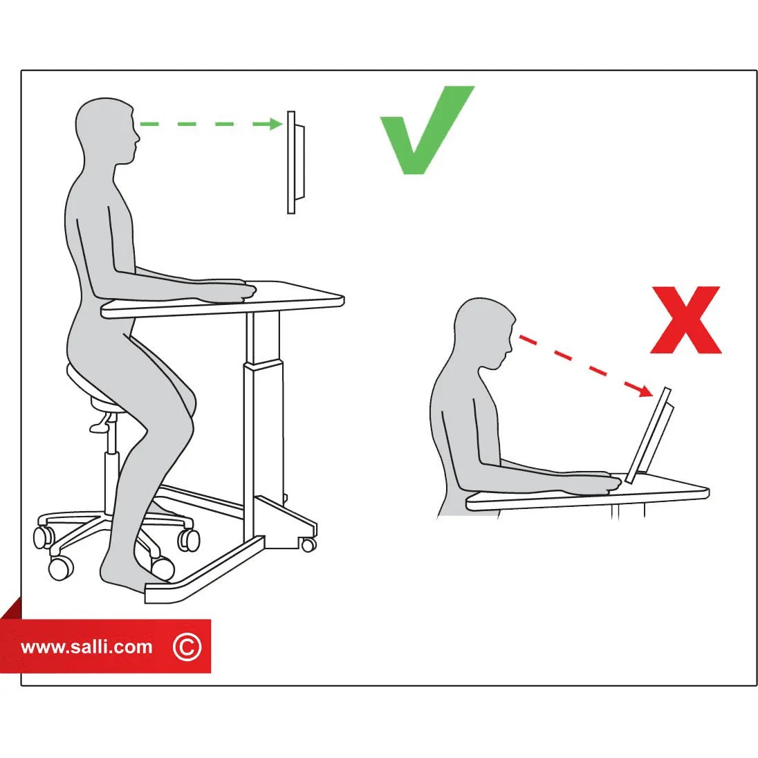 Salli Swing Ergonomic Medical Saddle Chair or Stool