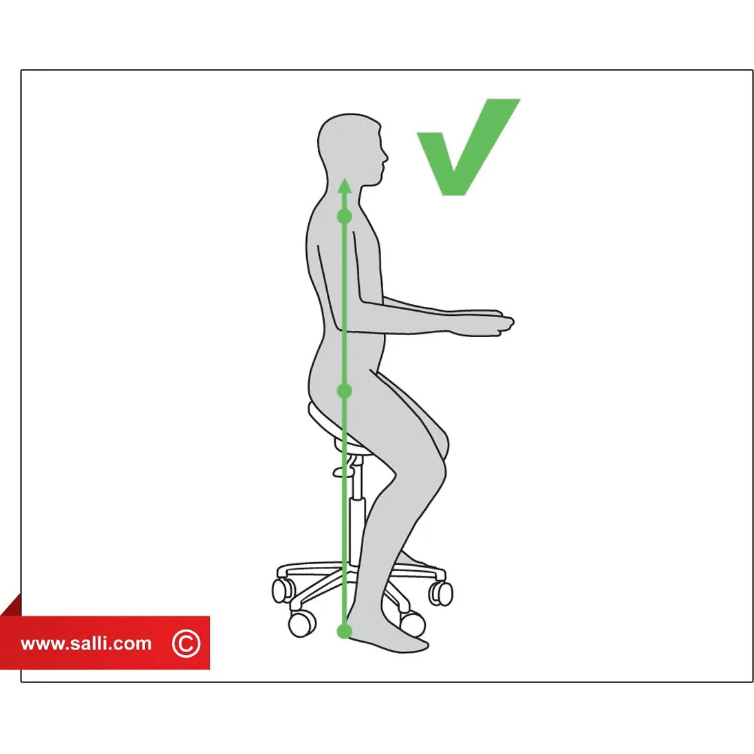 Salli Swing Ergonomic Medical Saddle Chair or Stool