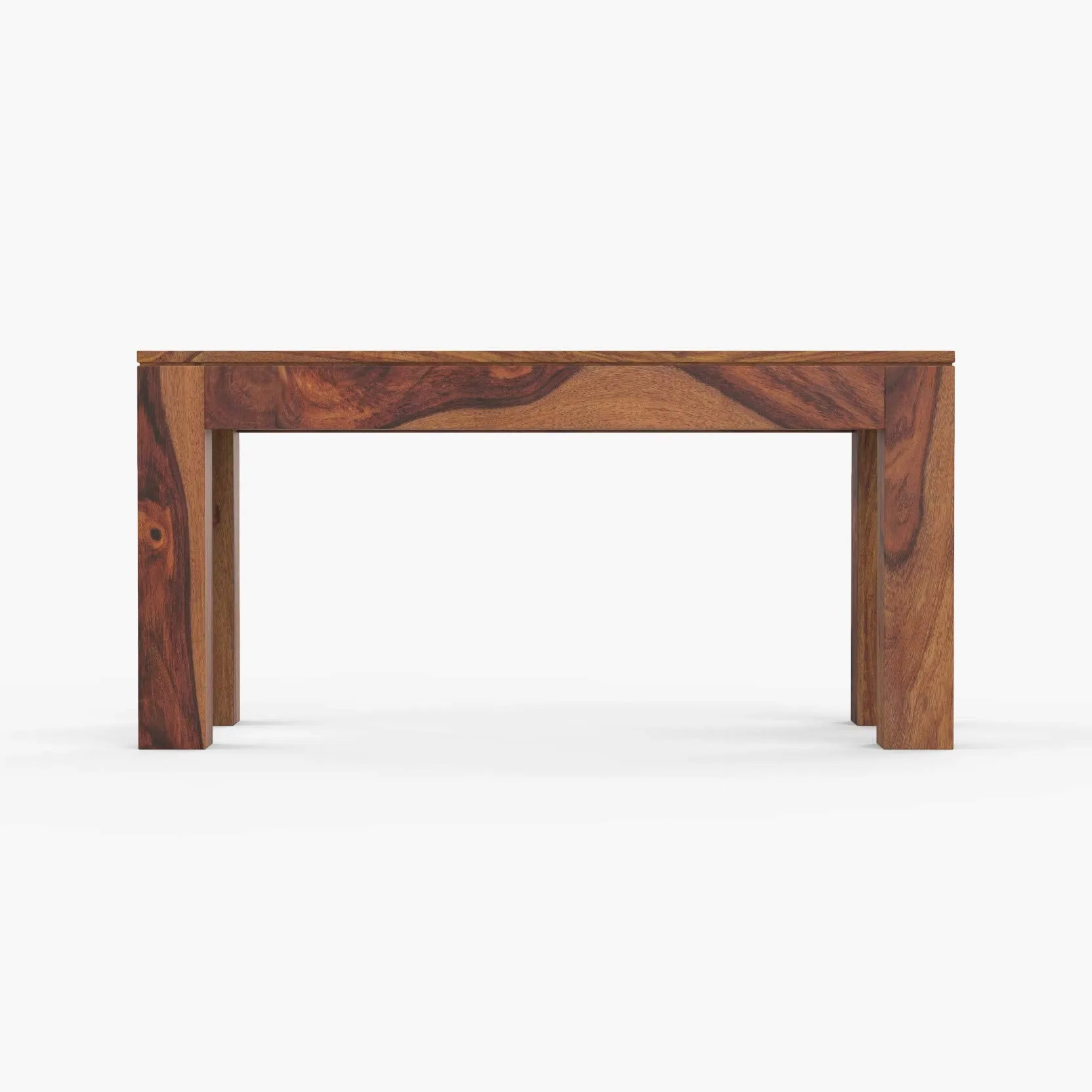 SHREE NATH JI CRAFT HOUSE Sheesham Wood 4 Seater Dining Table with 3 Chair & 1 Bench for Living Room Dining Room Sets Furniture (Honey Finish)