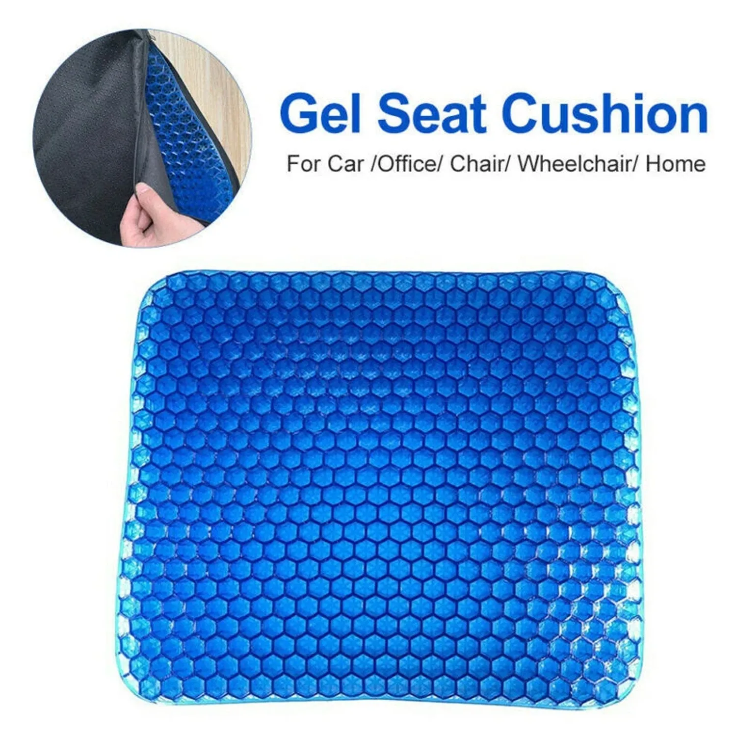 Silicone Flex Pillow Gel Orthopaedic Seat Cushion Pad for Car