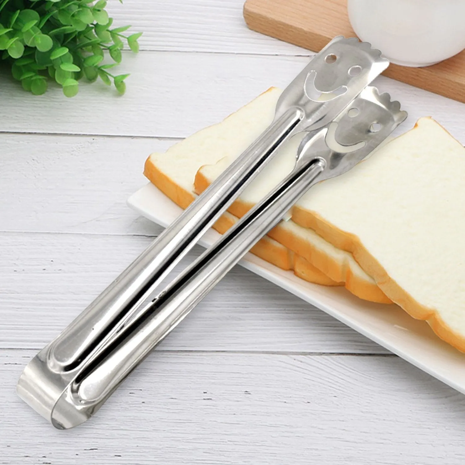 Smiley Stainless Steel Multipurpose Utility Tong (1Pc Only)