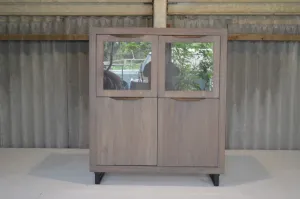 Solid Oak Small Highboard