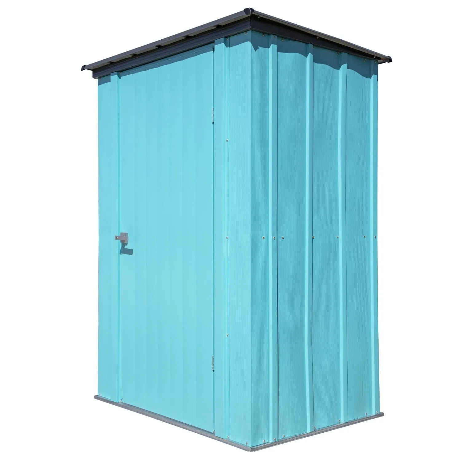 Spacemaker | Patio Shed, 4' x 3' x 6' - Teal and Anthracite