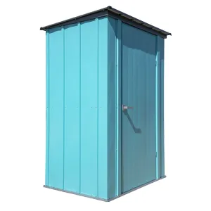 Spacemaker | Patio Shed, 4' x 3' x 6' - Teal and Anthracite