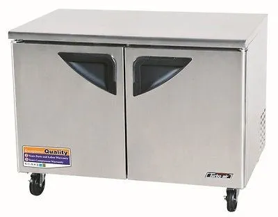 Turbo Air TUR-48SD-N Super Deluxe 48" Double Door Undercounter Refrigerator