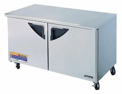 Turbo Air TUR-60SD-N Super Deluxe 60" 2 Door Undercounter Refrigerator