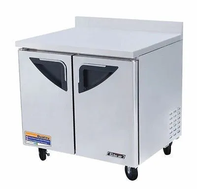 Turbo Air TWR-36SD-N6 Super Deluxe 36" Double Door Worktop Refrigerator